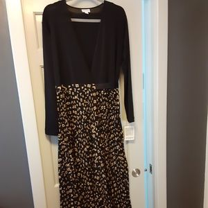 Nwt m elegant lularoe deanne wrap maxi